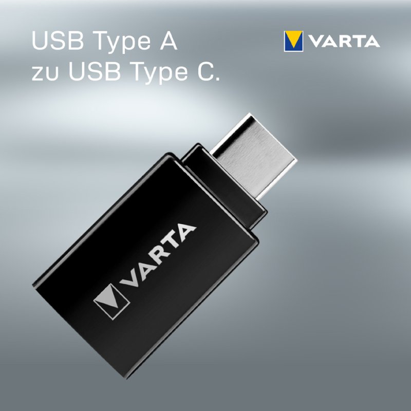VARTA USB-adapter USB 3.0 naar USB 3.1 Type-C, zwart