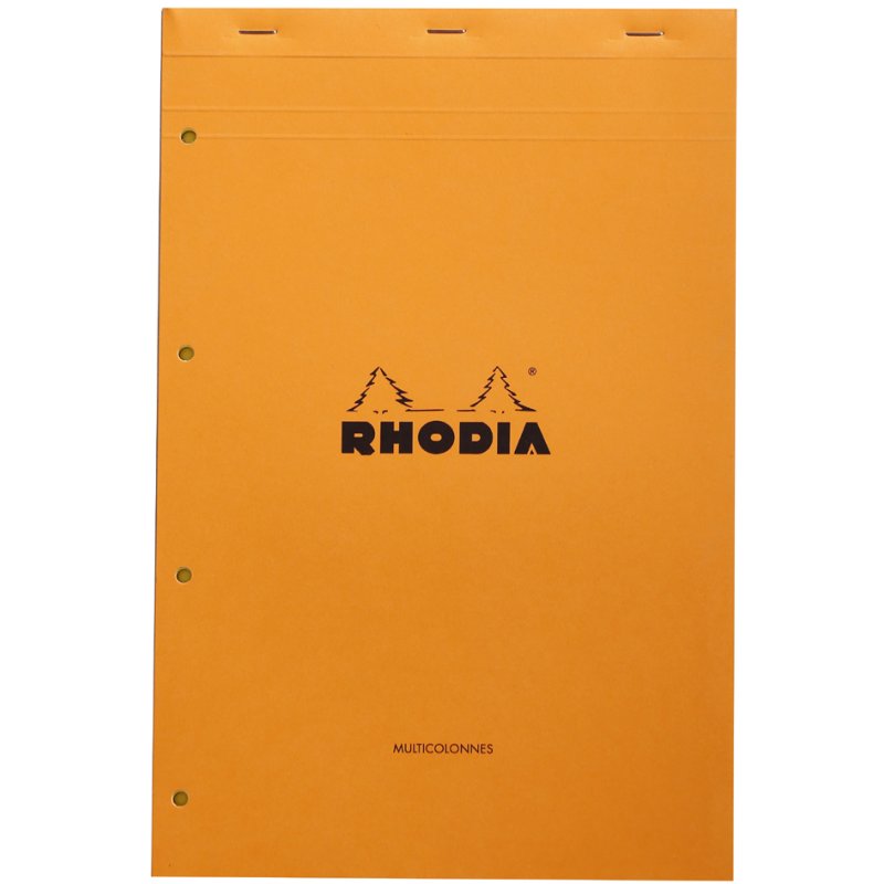 RHODIA notitieboek gebonden, 210 × 318 mm, oranje, 80 vel