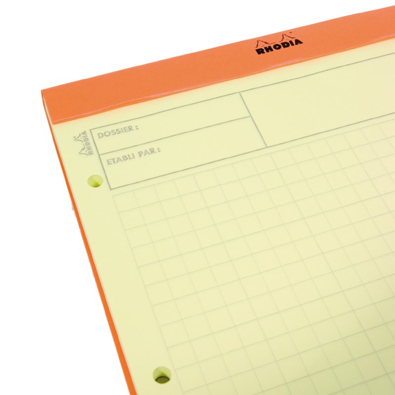 RHODIA notitieboek gebonden, 210 × 318 mm, oranje, 80 vel