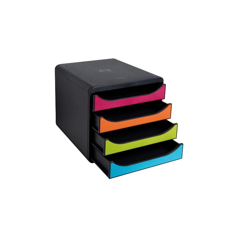 EXACOMPTA ladekast BIG-BOX, 4 laden, harlekin, A4+