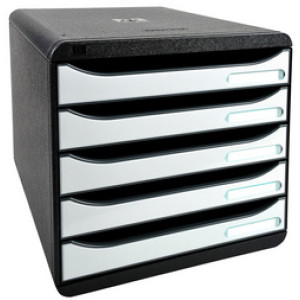 EXACOMPTA ladenkast BIG-BOX PLUS, 5 laden, wit, A4+