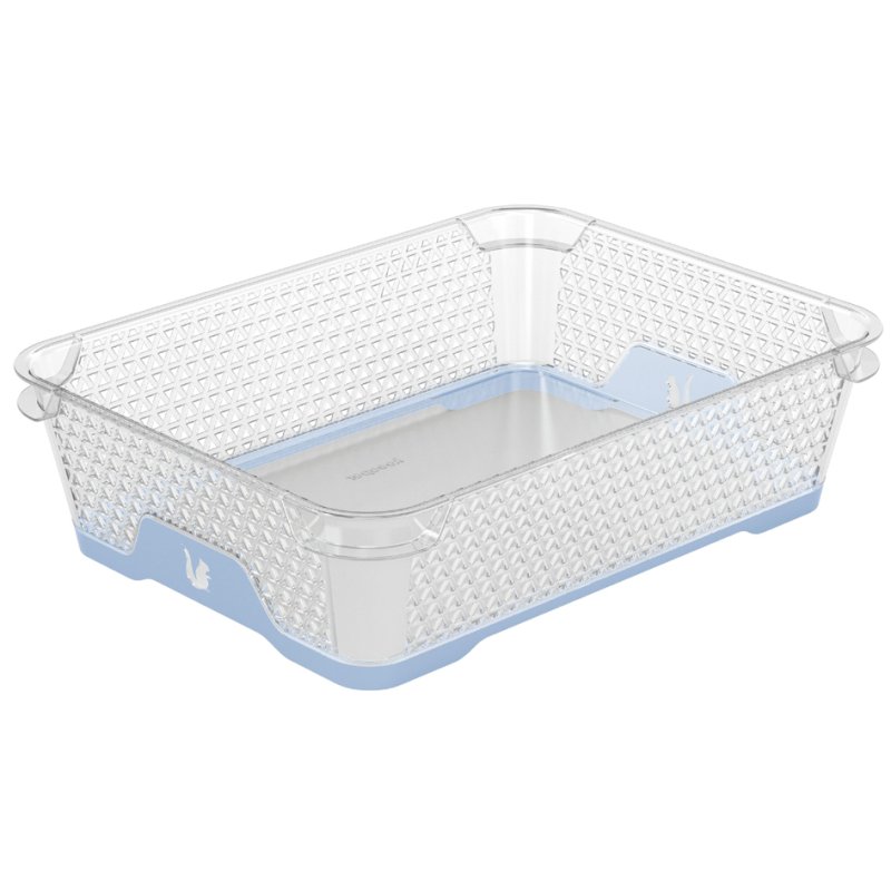 keeeper paniers empilables jonas, DIN A5, bleu nordique, plastique
