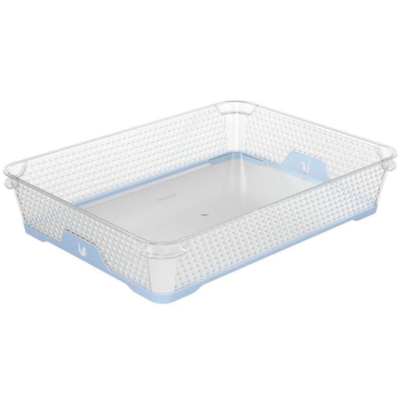 keeeper panier de rangement empilable jonas A4, polypropylène, gris nordique, 360×265×70 mm