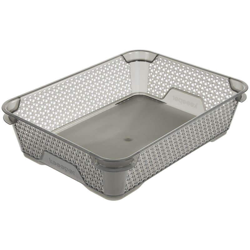 keeeper Bac de rangement empilable A5, transparent, 200×265×70 mm, nestable