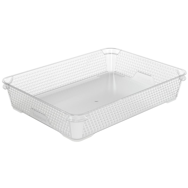 keeeper panier transparent empilable mirko, A4, 265×360×70 mm, imbriquable