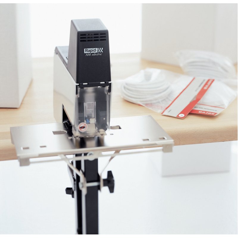 Rapid elektrische nietmachine 106E, zwart/wit, 50 vel