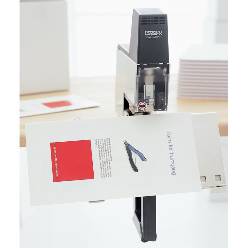 Rapid elektrische nietmachine 106E, zwart/wit, 50 vel