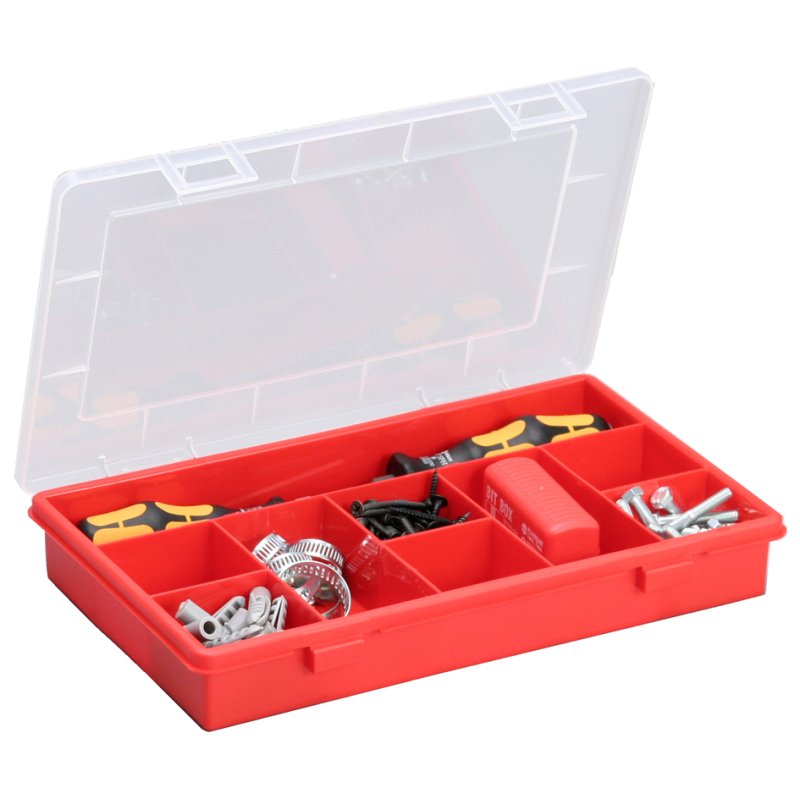 allit assortimentsdoos EuroPlus Basic 29/9, rood, 9 vakken