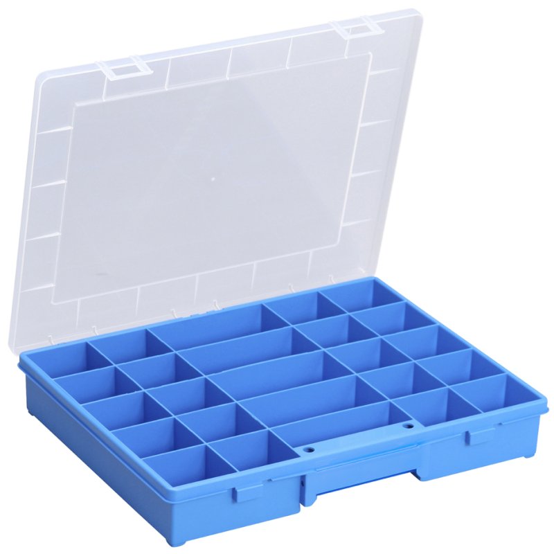 allit sorteerdoos EuroPlus Basic, blauw, 25 vakjes, 370×295×60 mm