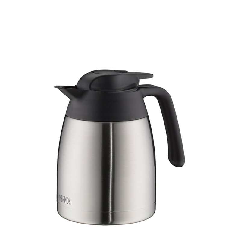 THERMOS isoleerkan THV, 1,0 liter, edelstaal/zwart