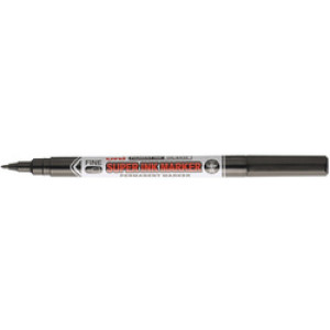 uni-ball permanente marker ronde punt, zwart, 0,9 mm