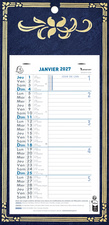 Exacompta wandkalender 2025, 155 x 285 mm, Skytos-achtergrond