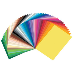 folia fotokarton, gekleurd sortiment, 250×350 mm, 300 g/m², 50 vel
