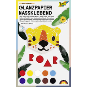 folia gekleurd papier map, 185×297 mm, 10 kleuren gesorteerd, 10 vel
