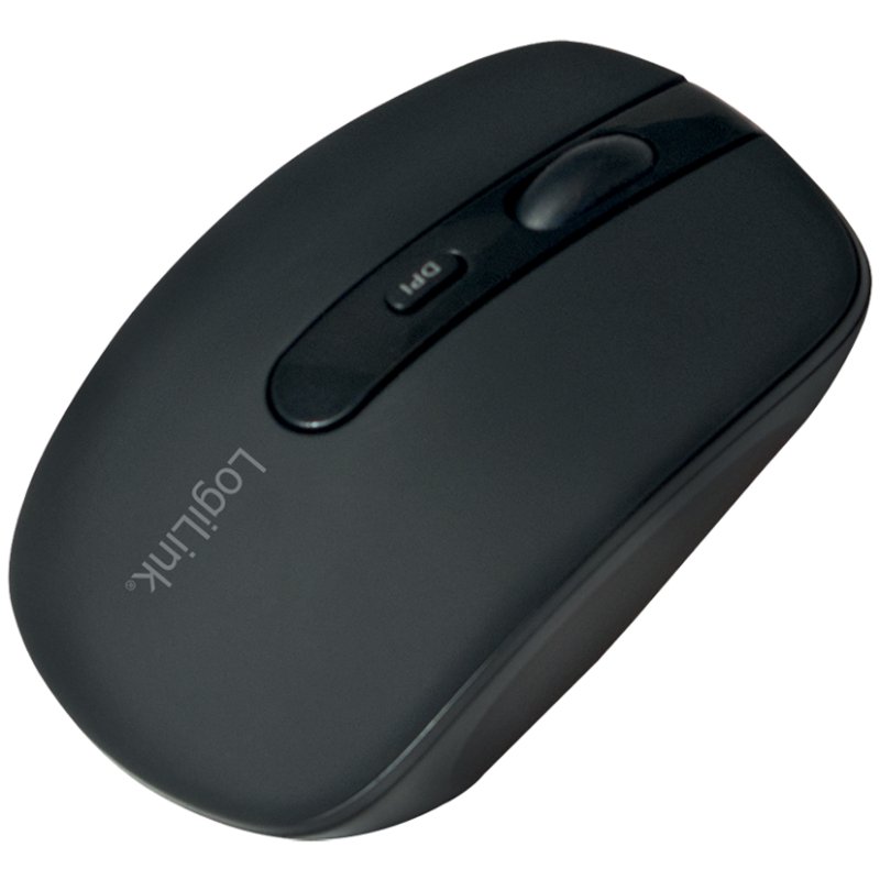 LogiLink wireless optical Bluetooth mouse, black, 1000/1600 dpi