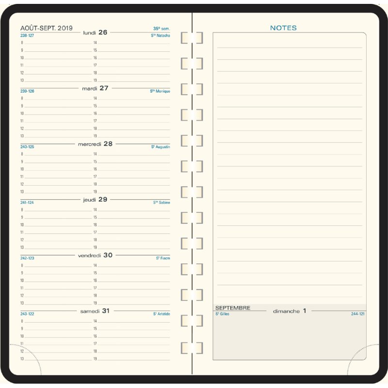 EXACOMPTA Recharge Agenda Espace 17 S 2026