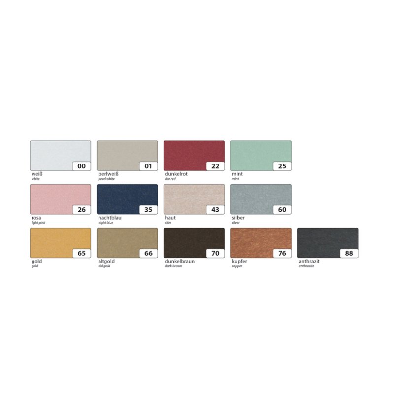 folia parelmoerkarton, beidsijdig parelmoereffect, 250×350 mm, 13 vel gemengde kleuren