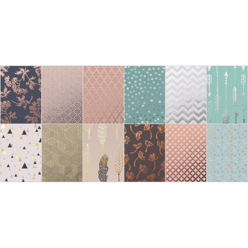 folia designpapierblok Hotfoil II, A4, 165 g/m², 12 vel