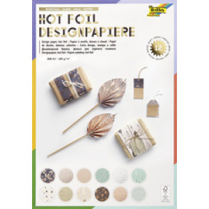folia designpapierblok Hotfoil II, A4, 165 g/m², 12 vel