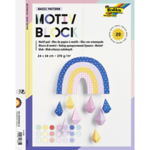 folia motivblok Basic Intensiv, 240×340 mm, 270 g/m², 20 vel