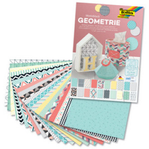 folia motivatieblok Geometrie, 240×340 mm, 20 vel, 270 g/m²