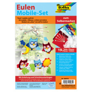 folia mobile-set Uilen, 19-delig, met instructies