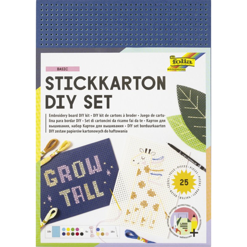 folia kartonset voor stickertjes, 300 gram, 175×245 mm, 25-delig