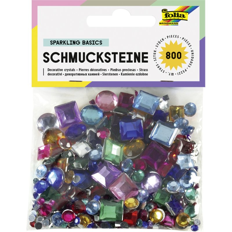 folia kralen gemengde vormen, assorti, 800 stuks