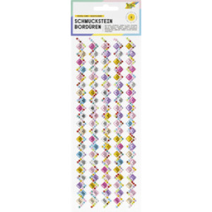folia decoratieve stenenrand Candy 1, zelfklevend, gemengde vormen en kleuren, 5 bordures