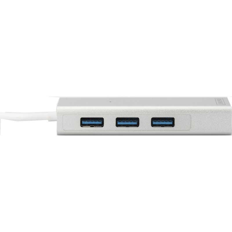 DIGITUS USB 3.0 hub met 3 poorten & gigabit netwerkaansluiting
