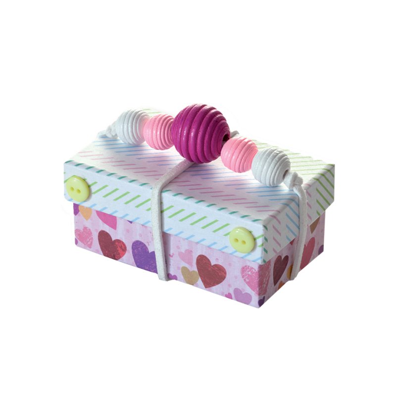 folia houten kralen Pastel, rond, 4 maten gemengd, 84 stuks