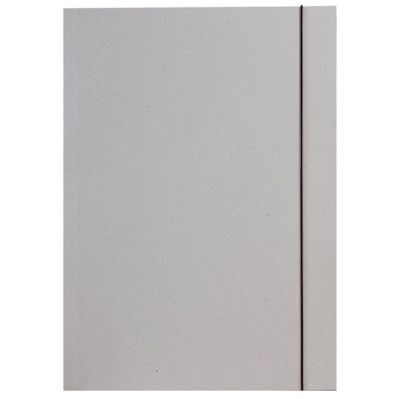 folia tekenmapje A3, grijskarton 500 g/m², elastieksluiting