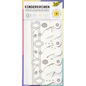 folia kinderkreon van karton, voorgedrukte contouren, verschillende modellen, 6 stuks