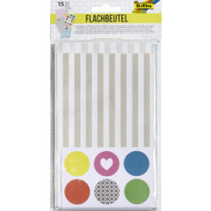 folia papieren zakjes met motieven, 120×60×210 mm, 9 stuks