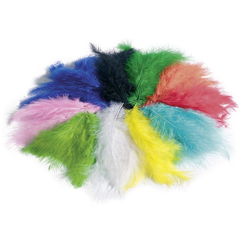 folia donsveertjes, wit, 100 g
