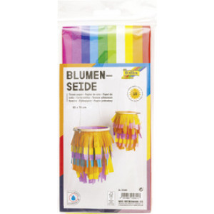 folia zijdepapier, 500×700 mm, gesorteerd 5 kleuren, 5 vel