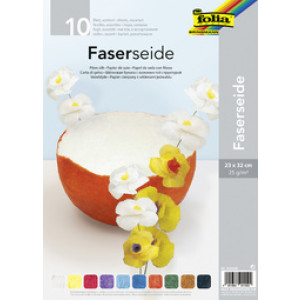 folia zijdepapier, gekleurd gesorteerd, 230×320 mm, 10 vel