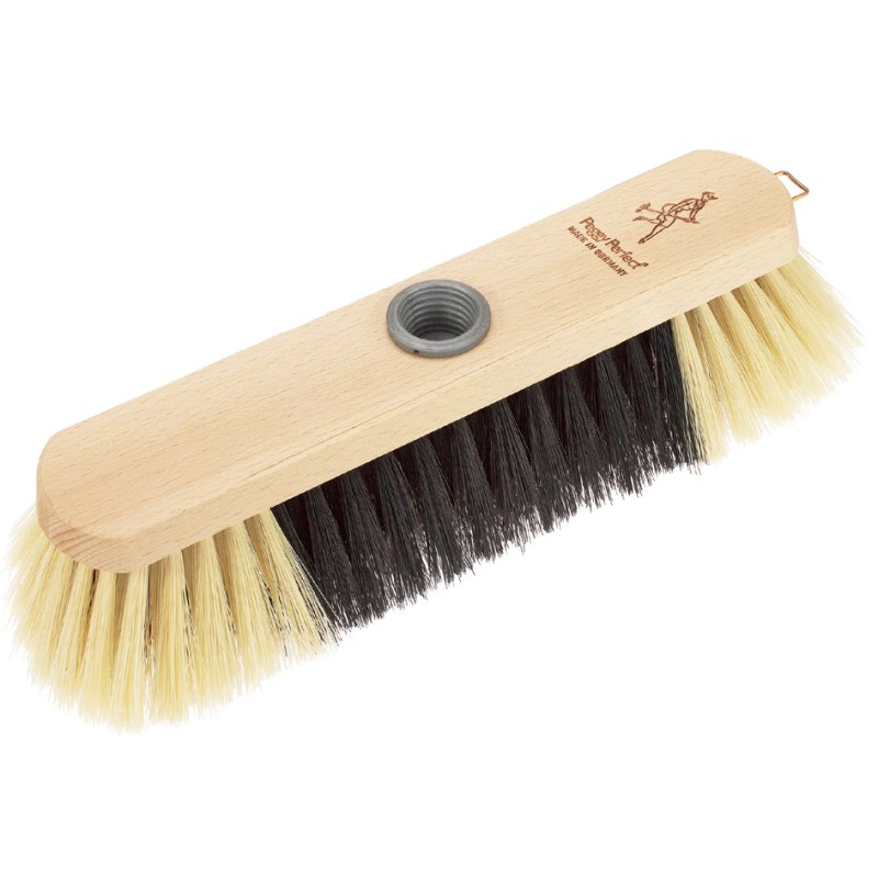Peggy Perfect bezem met houten steel en kunsthaar, 255 mm, schroefdraad