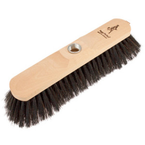 Peggy Perfect houten bezem gemengde haren, 20% natuurhaar, 300 mm, schroefgewinde