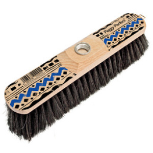Peggy Perfect bezem, gelakt hout, natuurhaar, 280 mm