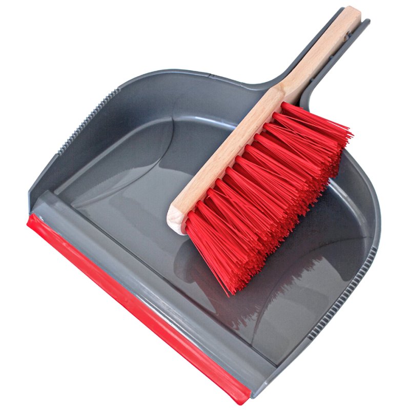 Peggy Perfect ensemble de balayage chantier, gris/rouge, 310 mm
