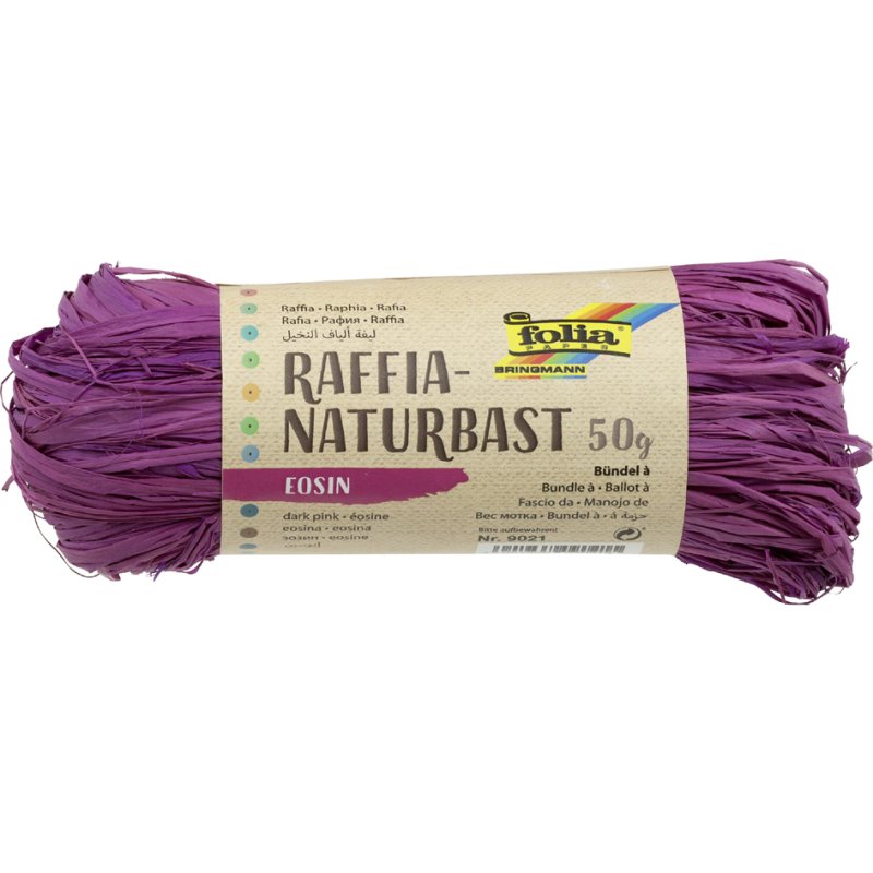 folia raffia natuurbast, mint, 50g