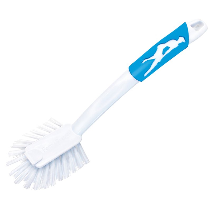 Peggy Perfect brosse à vaisselle softy demi-ronde, avec racloir, 27 cm, mélange coloré