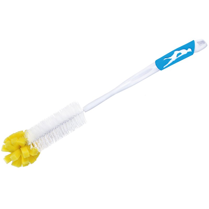 Peggy Perfect brosse à bouteilles avec éponge, poignée douce, plastique, 420 mm