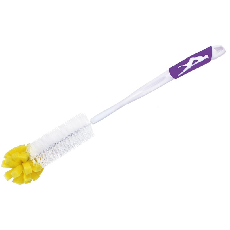 Peggy Perfect brosse à bouteilles avec éponge, poignée douce, plastique, 420 mm