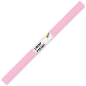 folia crêpepapier op rol, lichtgeel, 500 mm × 2,5 m, 32 g/m²