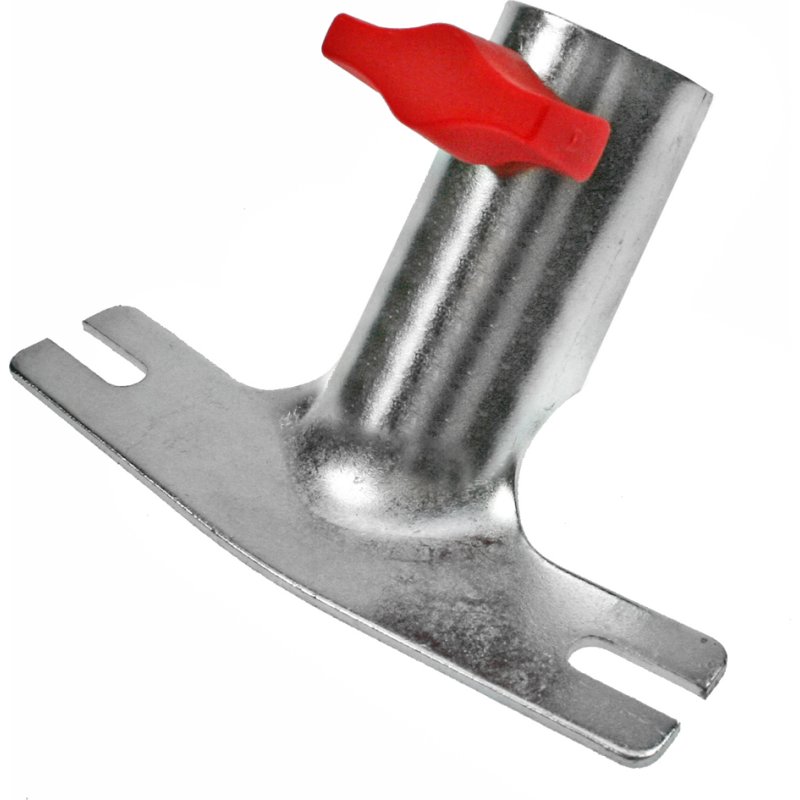 Peggy Perfect metalen steelhouder, met schroefdraad en vleugelschroef, diameter 28 mm, gatafstand 90 mm