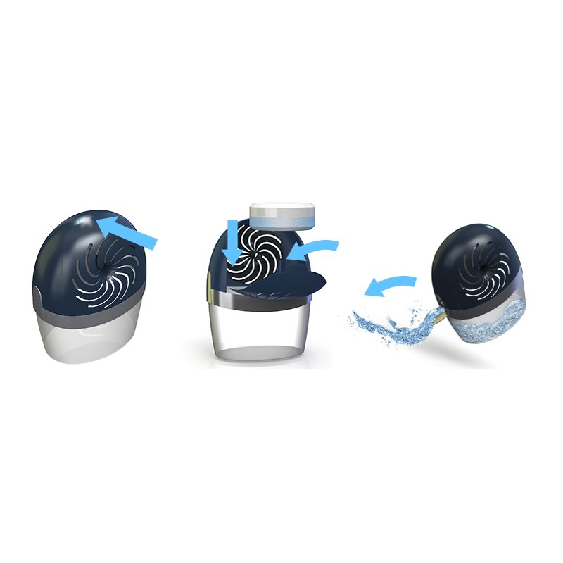 Pattex Aero 360° déshumidificateur air, recharge, jusqu'à 50 m³, incl 450 g tablette