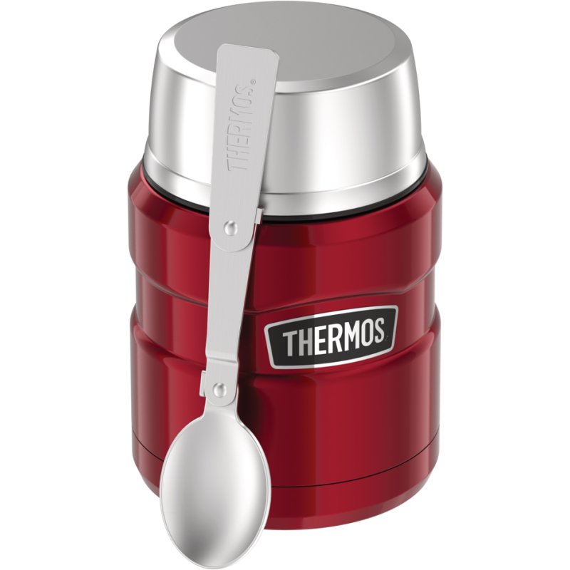 THERMOS gobelet alimentaire STAINLESS KING, 0,47 litre, rouge