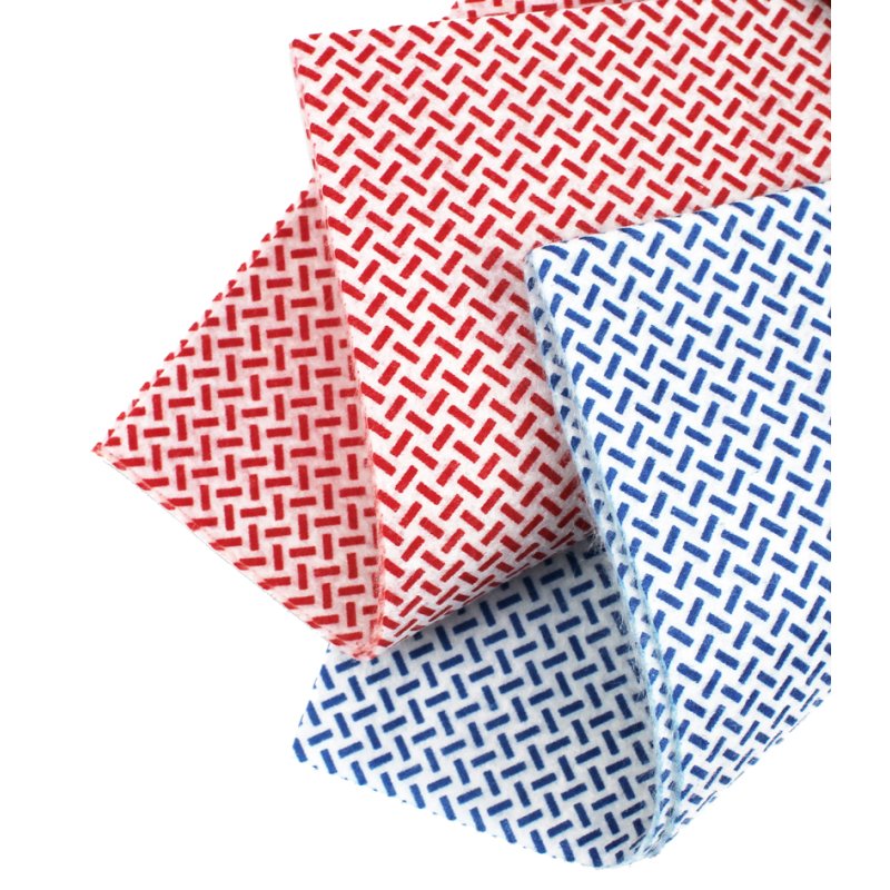 Peggy Perfect vaatdoekjes zacht, 350×400 mm, blauw en rood, 2 stuks